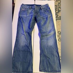 Diesel Industries Men's Indigo Bootcut Jeans size 36x32